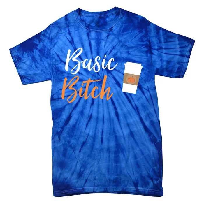 Basic Bitch Pumpkin Spice Latte Gift Tie-Dye T-Shirt