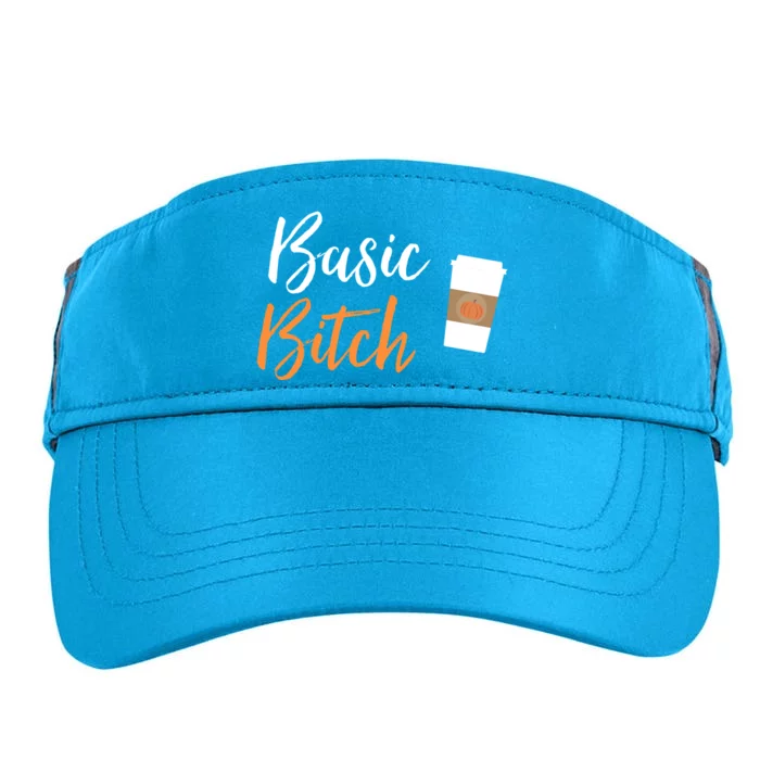 Basic Bitch Pumpkin Spice Latte Gift Adult Drive Performance Visor