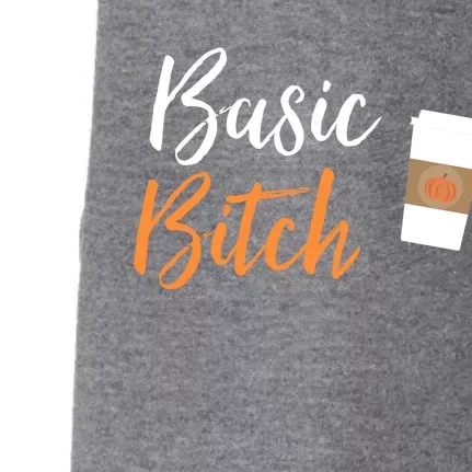 Basic Bitch Pumpkin Spice Latte Gift Doggie 3-End Fleece Hoodie