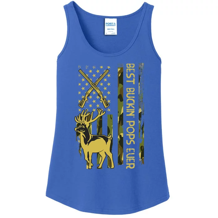 Best Buckin POPS Ever Deer Hunting Bucking Christmas Ladies Essential Tank