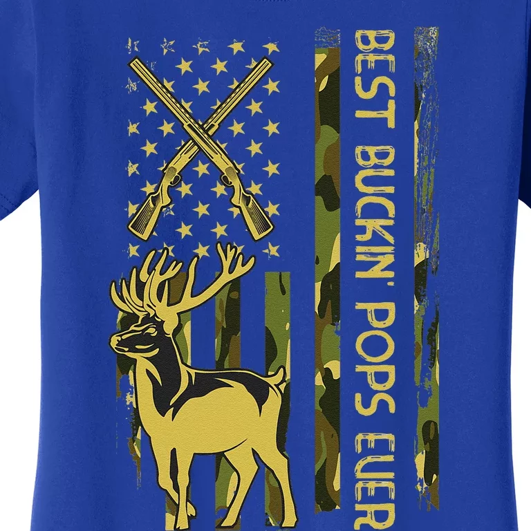 Best Buckin POPS Ever Deer Hunting Bucking Christmas Women's T-Shirt