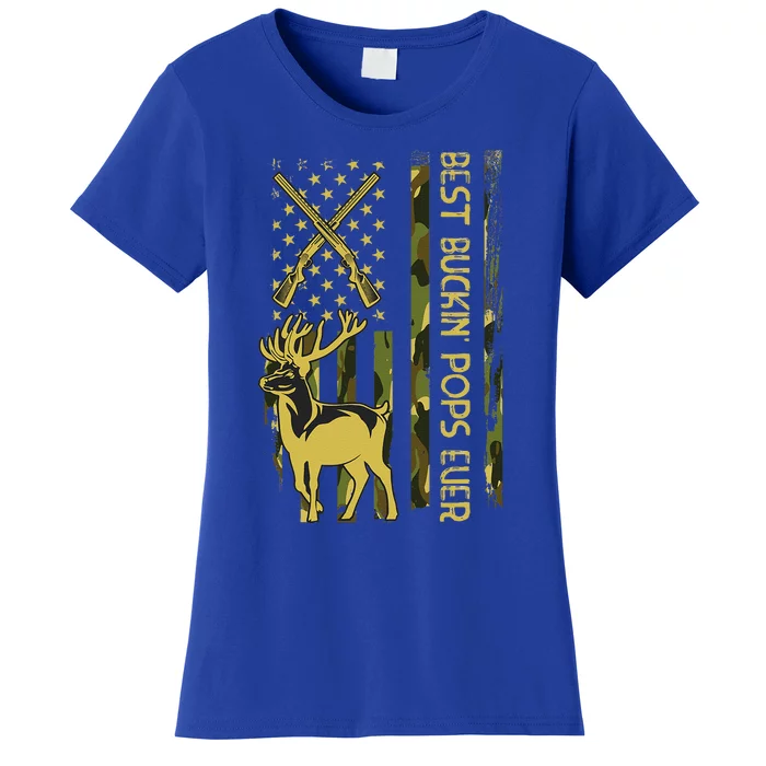 Best Buckin POPS Ever Deer Hunting Bucking Christmas Women's T-Shirt