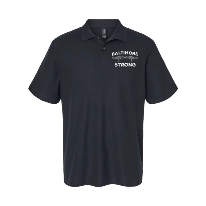 Baltimore Bridge Pray For Baltimore Baltimore Strong Softstyle Adult Sport Polo