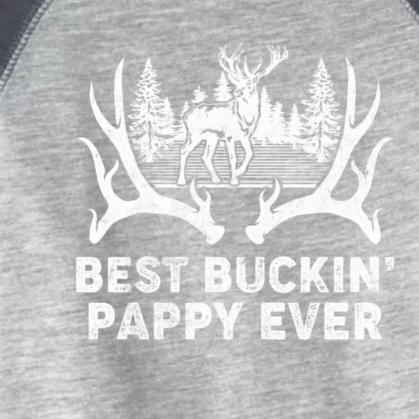 Best Buckin Pappy Ever Deer Hunting Fathers Day Meaningful Gift Toddler Fine Jersey T-Shirt