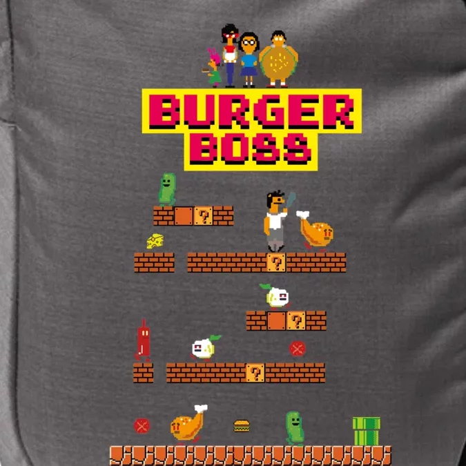 Burger Boss Pixel Art Impact Tech Backpack