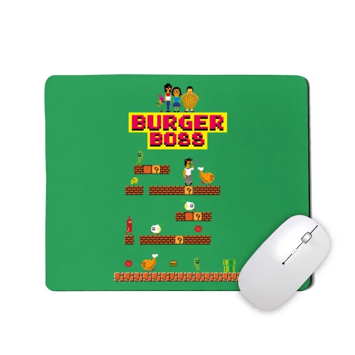 Burger Boss Pixel Art Mousepad