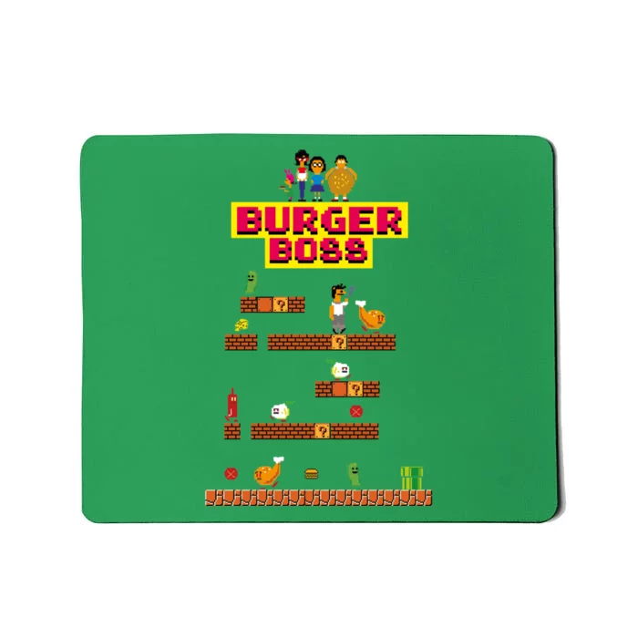 Burger Boss Pixel Art Mousepad