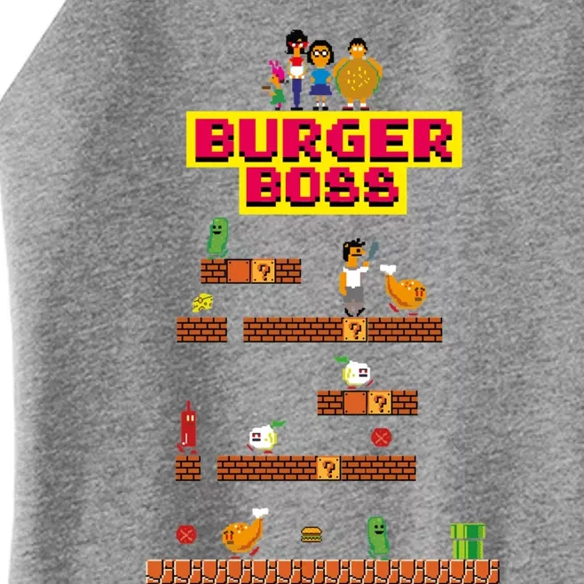 Burger Boss Pixel Art Women’s Perfect Tri Rocker Tank