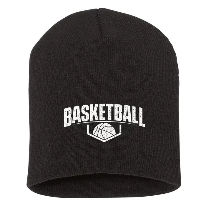 Basketball Ball Player Game Trainer Sports Lover Short Acrylic Beanie