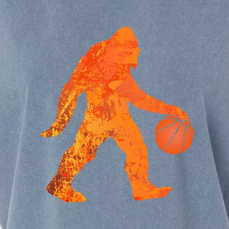 Bigfoot Basketball Player Game For Basketball Team Sport Bball Garment-Dyed Women's Muscle Tee