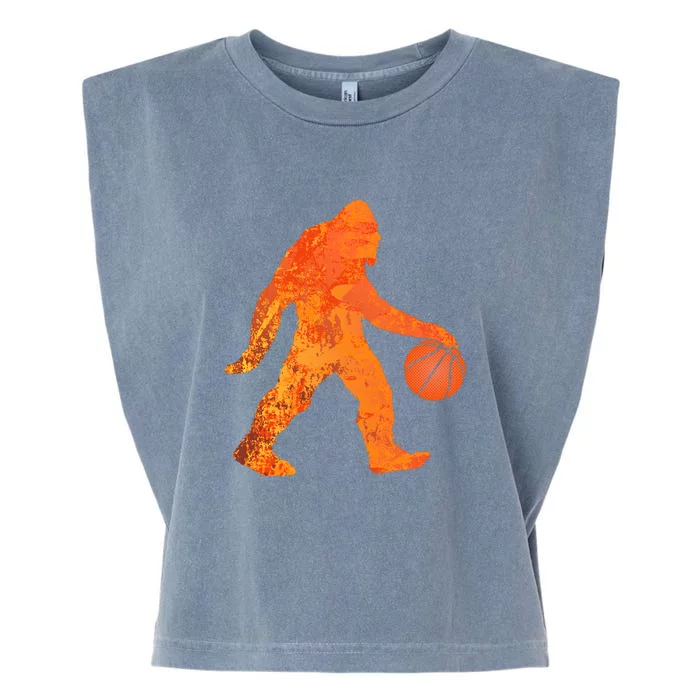 Bigfoot Basketball Player Game For Basketball Team Sport Bball Garment-Dyed Women's Muscle Tee