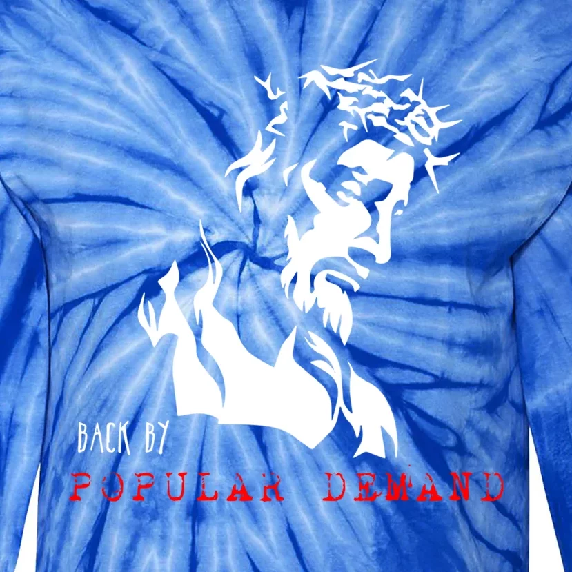 Back By Popular Ded Easter Gift With Jesus Gift Tie-Dye Long Sleeve Shirt