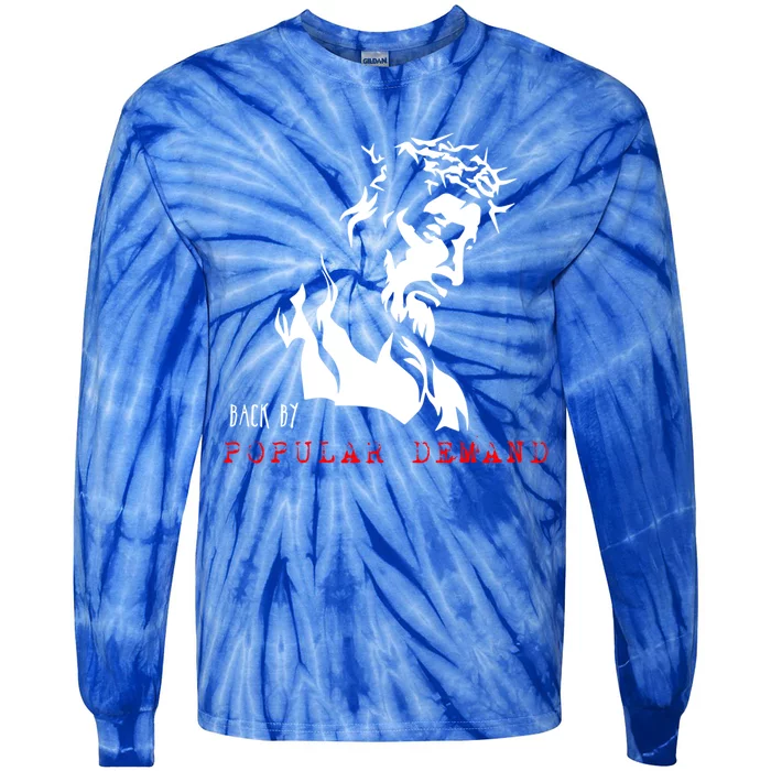 Back By Popular Ded Easter Gift With Jesus Gift Tie-Dye Long Sleeve Shirt