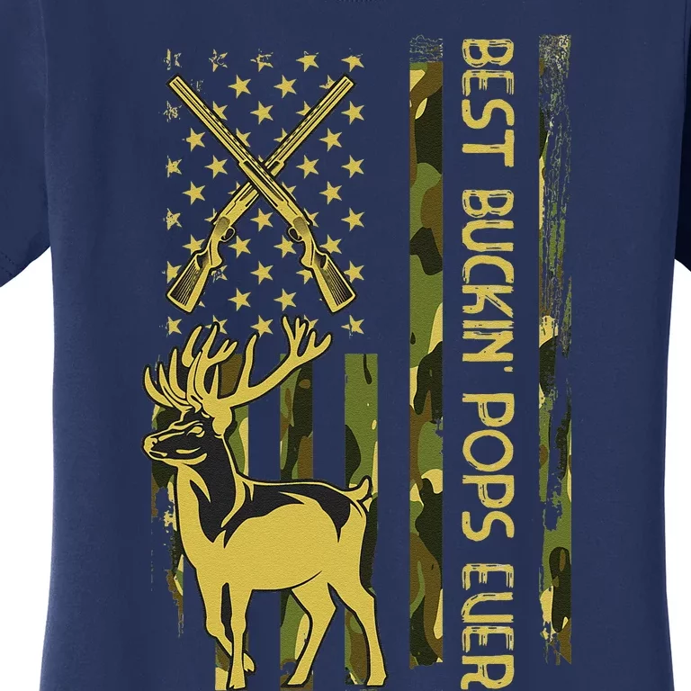 Best Buckin POPS Ever Deer Hunting Bucking Christmas Women's T-Shirt