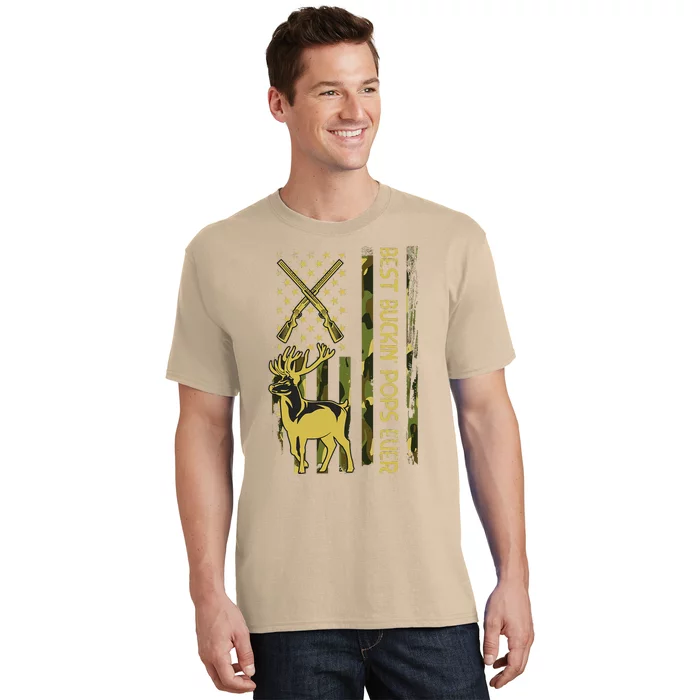 Best Buckin POPS Ever Deer Hunting Bucking Christmas T-Shirt