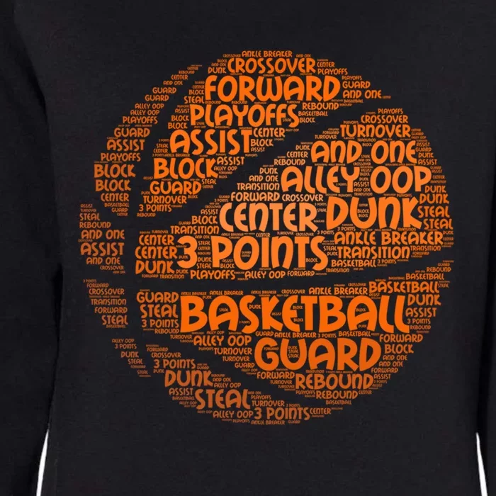 Basketball Ball Players Cute Gift Hoops Streetball Baller Basketball Great Gift Womens California Wash Sweatshirt