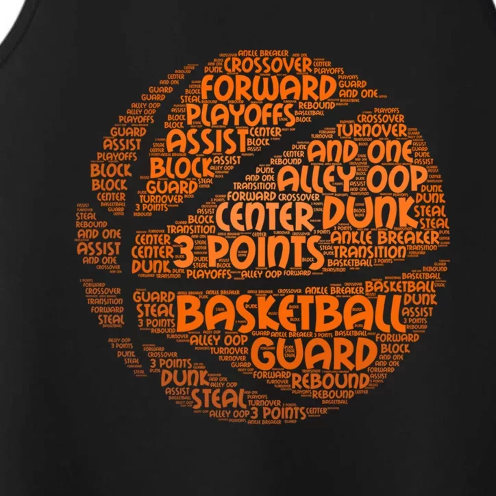 Basketball Ball Players Cute Gift Hoops Streetball Baller Basketball Great Gift Performance Tank