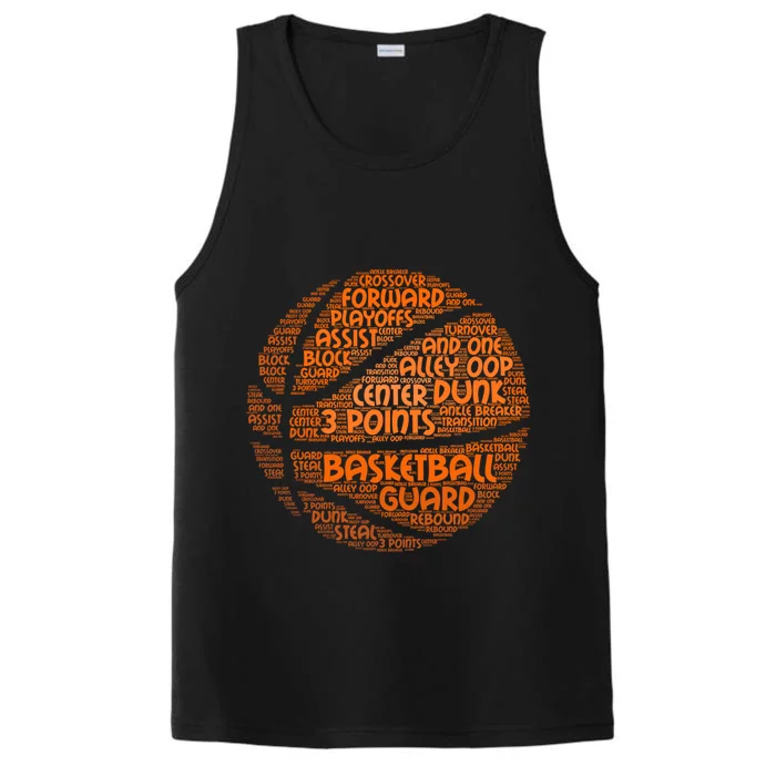 Basketball Ball Players Cute Gift Hoops Streetball Baller Basketball Great Gift Performance Tank