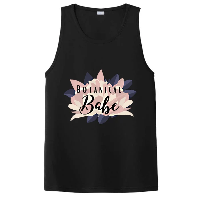 Botanical Babe Plant Mom Gift Tee Gardening Gift Performance Tank