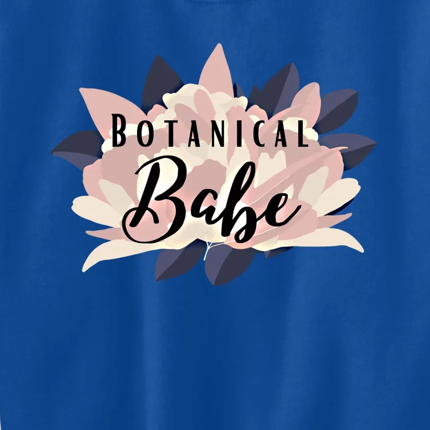 Botanical Babe Plant Mom Gift Tee Gardening Gift Kids Sweatshirt