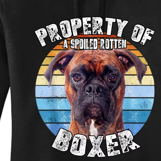 Boxer Brindle Property Of Women's Pullover Hoodie