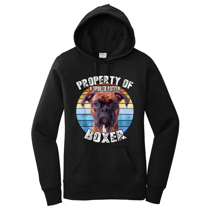 Boxer Brindle Property Of Women's Pullover Hoodie