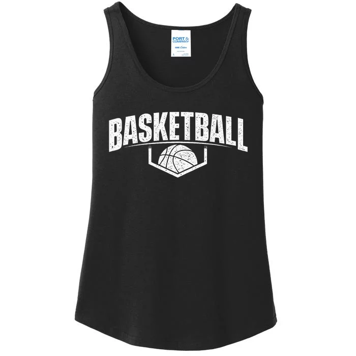 Basketball Ball Player Game Trainer Sports Lover Ladies Essential Tank