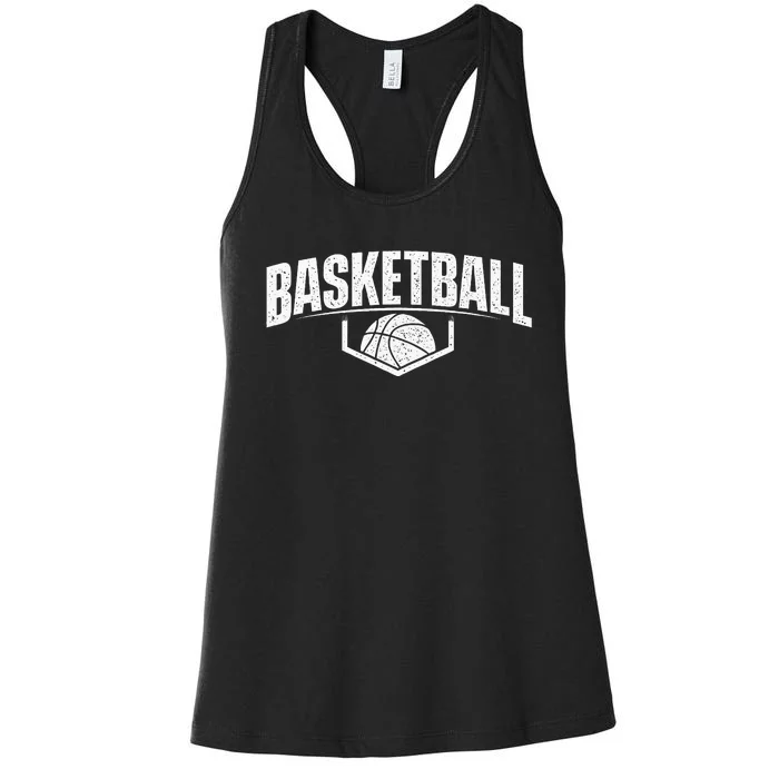 Basketball Ball Player Game Trainer Sports Lover Women's Racerback Tank