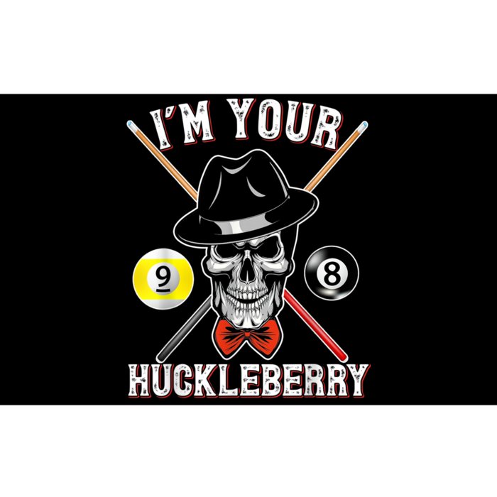 Billiard Billiards Pool I'M Your Huckleberry Funny Bumper Sticker