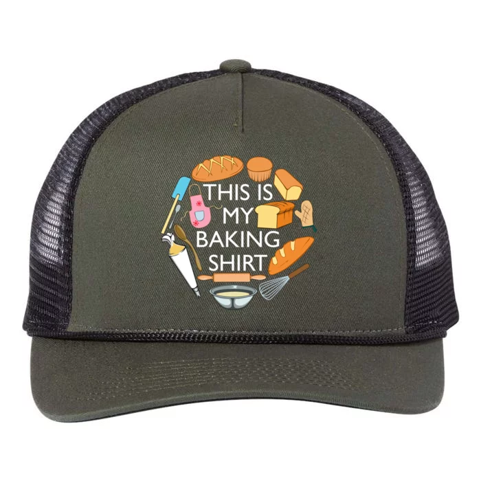 Bread Baking Pastry Funny Chef Cooking Cool Gift Retro Rope Trucker Hat Cap