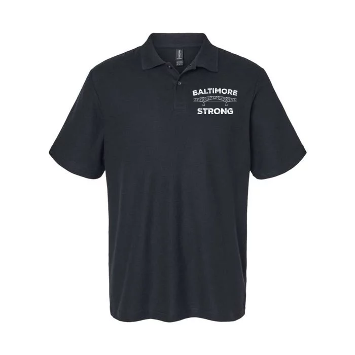 Baltimore Bridge Pray For Baltimore Baltimore Strong Softstyle Adult Sport Polo