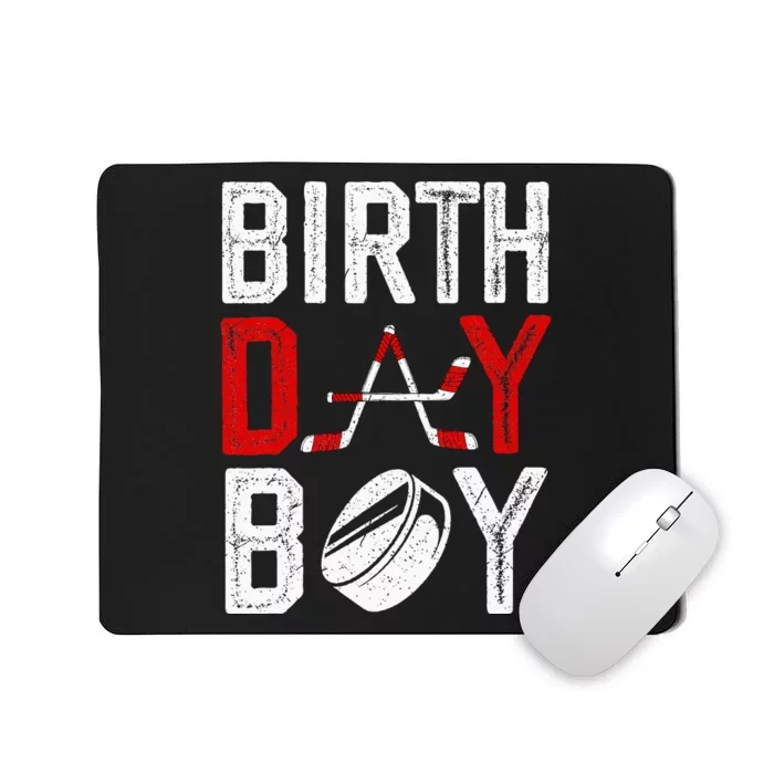 Boy Birthday Party Decorations Hockey Winter Sports Fans Mousepad