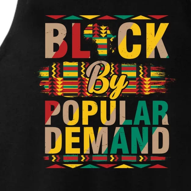 Black By Popular Demand Celebrate Black History Ladies Tri-Blend Wicking Tank