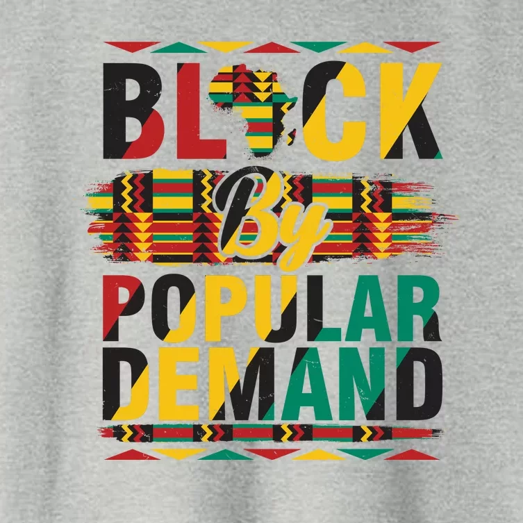 Black By Popular Demand Celebrate Black History Women's Crop Top Tee