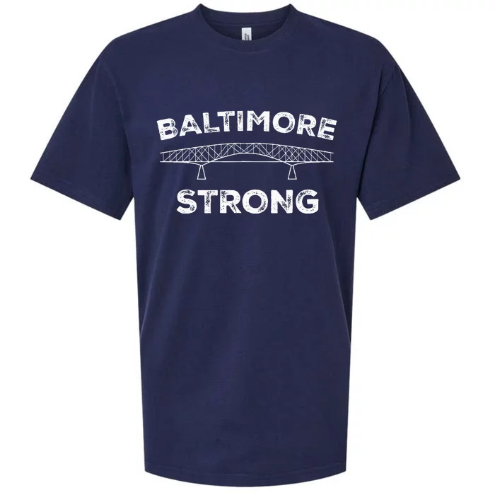 Baltimore Bridge Pray For Baltimore Baltimore Strong Sueded Cloud Jersey T-Shirt