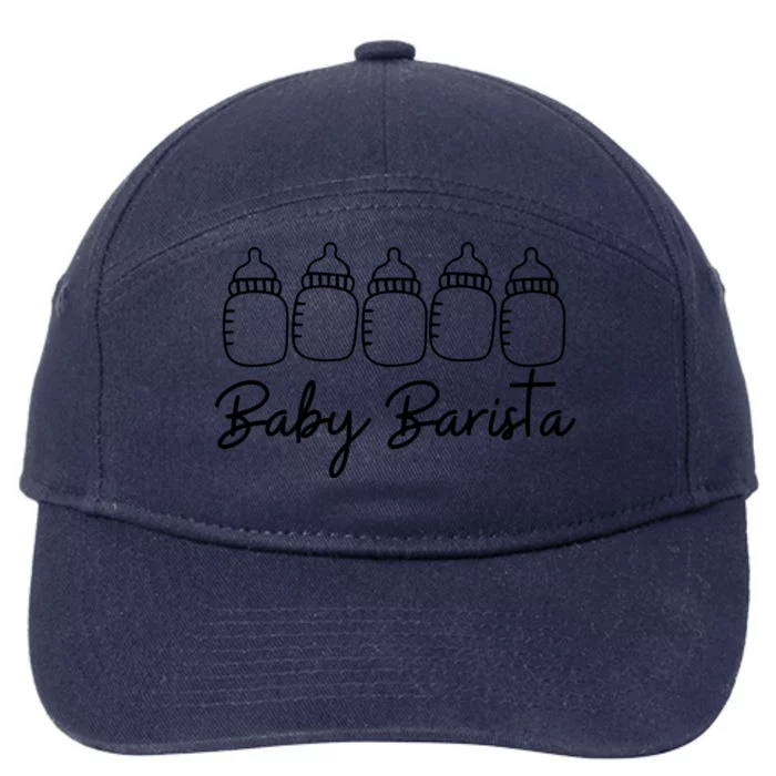 Baby Barista Proud New Mom Tee Funny Birthday 7-Panel Snapback Hat