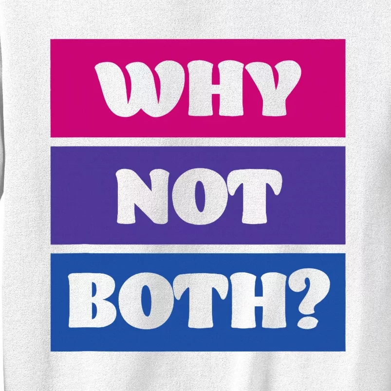 Bisexual Bi Pride Flag Why Not Both Lgbtq Sweatshirt