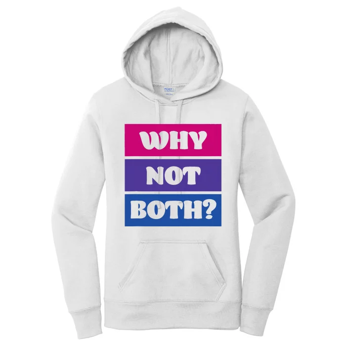 Bisexual Bi Pride Flag Why Not Both Lgbtq Women's Pullover Hoodie