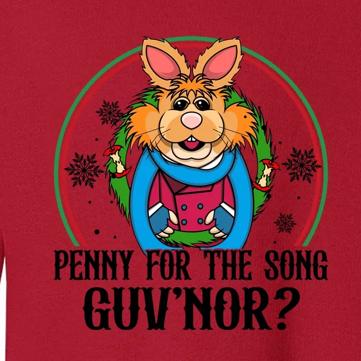 Bean Bunny Penny For The Song Guvnor Bean Bunny Christmas Toddler Sweatshirt