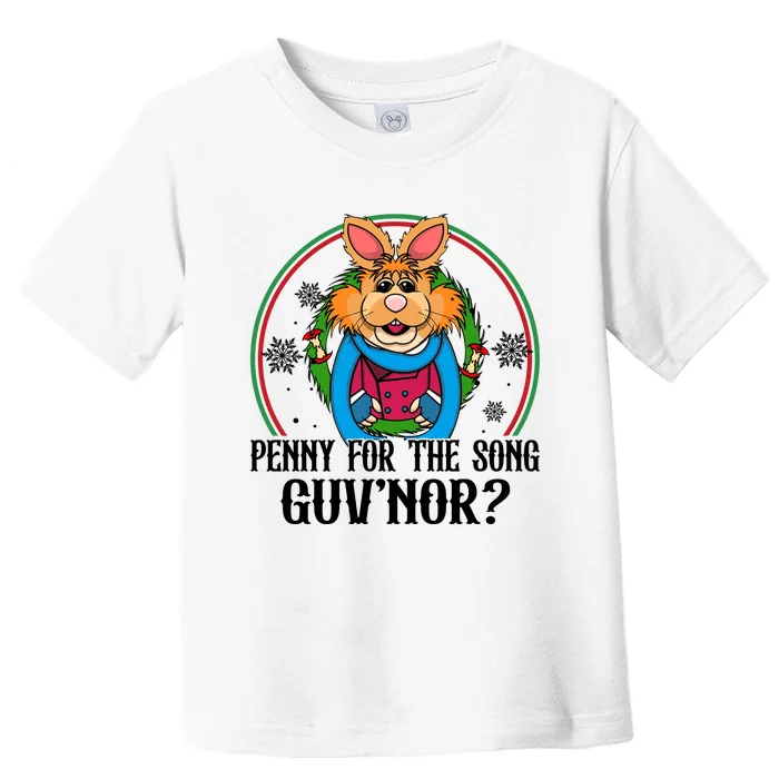 Bean Bunny Penny For The Song Guvnor Bean Bunny Christmas Toddler T-Shirt