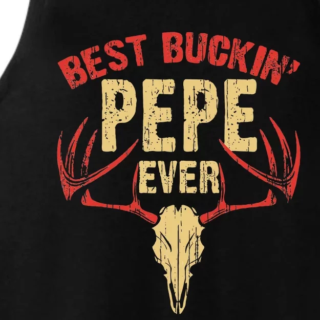 Best Buckin Pepe Ever Deer Hunters Ladies Tri-Blend Wicking Tank