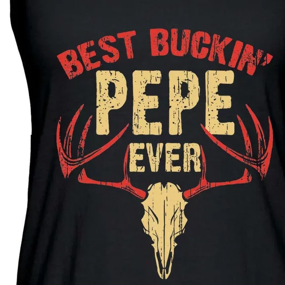 Best Buckin Pepe Ever Deer Hunters Ladies Essential Flowy Tank