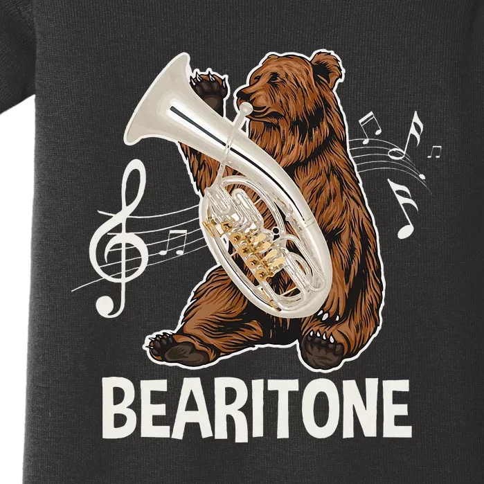 Bearitone Baritone Player Euphonium Lover Marching Band Baby Bodysuit