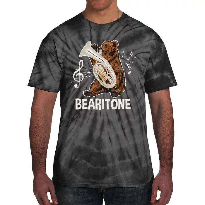 Bearitone Baritone Player Euphonium Lover Marching Band Tie-Dye T-Shirt