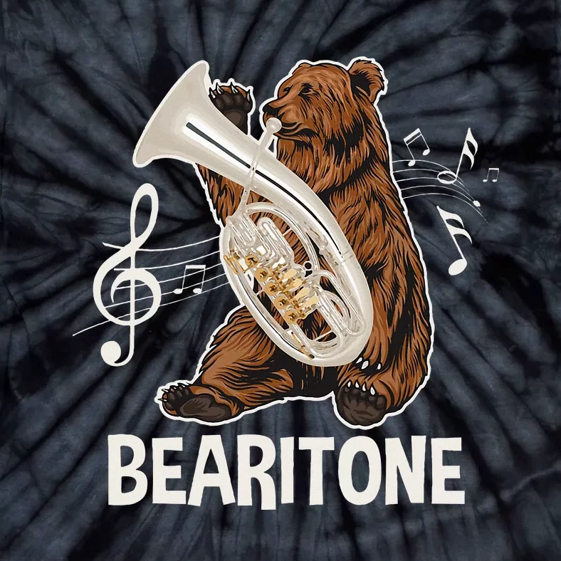 Bearitone Baritone Player Euphonium Lover Marching Band Tie-Dye T-Shirt