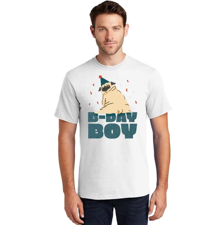 Birthday Boy Pug Tall T-Shirt