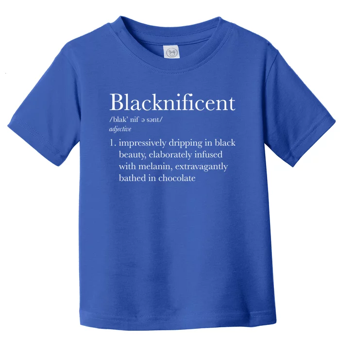 Blacknificent Black Pride Black History Month Gift Toddler T-Shirt