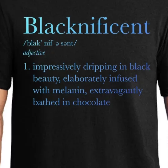 Blacknificent Black Pride Black History Month Gift Pajama Set