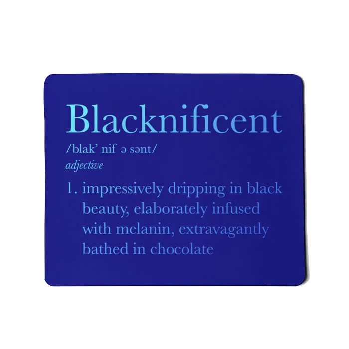 Blacknificent Black Pride Black History Month Gift Mousepad