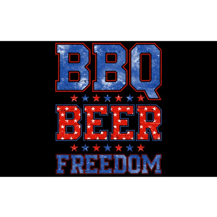 BBQ Beer Freedom Bumper Sticker